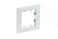 Рамка 1-постовая Systeme Electric AtlasDesign Nature, стекло БЕЛЫЙ ATN320101