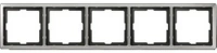 Пятиместная рамка стальной Artec Merten MTN481546 Schneider Electric