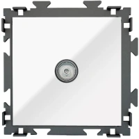 Розетка ТВ оконечная CGSS цв. белый PL-W201V-WCG