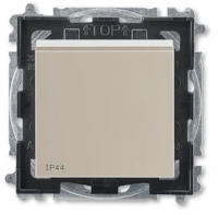 Проходной 1-клав. ABB Levit кофе макиато - белый 2CHH596940A4018