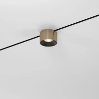 Mini Magnetic Трековый светильник 5W 3000K латунь/черный Elektrostandard 85206/01