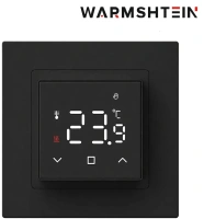 Терморегулятор Warmshtein FIT черный (CN2764)
