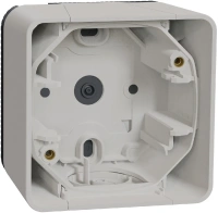 Одиночный бокс для накладного монтажа IP55 Mureva Styl Schneider Electric MUR39911, белый