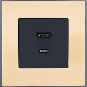Розетка USB/C внутр. монтажа Asturias (золото) Salvador STYLE SJAN33CC12