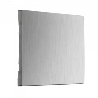 Перекрестный 1-клав выключатель серебряный рифленый Werkel W1113001 + W1119009