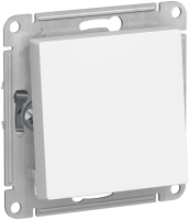 Переключатель 1-клавишный Systeme Electric Atlas Design 10АХ, лотос ATN001361