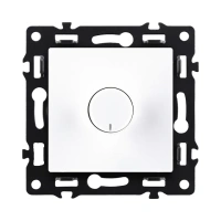 Светорегулятор универсальный 500W, белый бархат Brionilux серия G (GP022WH)