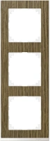 Рамка 3-постовая Schneider Electric M-Pure Merten Systeme M, дуб/активный белый MTN4030-3674