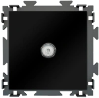 Розетка ТВ оконечная CGSS цв. Черный PL-W201V-BCM