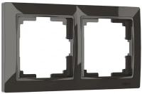 Рамка 2 местная серо-коричневая Snabb Basic Werkel W0022007