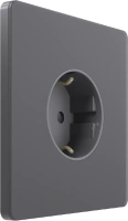 Розетка С/У с ЗК (250В, 16А, защит.шторки), Вулканический пепел Systeme Electric Infinity (FSE000745)