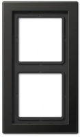 Рамка двухместная цвет антрацит Jung LS990 ALD2982AN