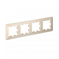 Рамка 4-поставая универсальная Systeme Electric (Schneider Electric) AtlasDesign Air, бежевая ATN220204
