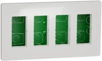 Блок скрытой установки 4х2 Unica Systeme+ Schneider Electric NU174418 белый
