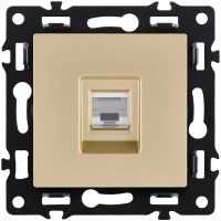Розетка Ethernet RJ45 Cat.6, золотой Kollinger Asthetik AS-017GD