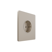 Розетка С/У с ЗК (250В, 16А, защит.шторки), Песчаный берег Systeme Electric Infinity (FSE000545)