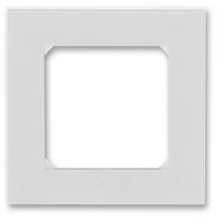 Рамка 1 постовая ABB Levit серый - белый 2CHH015010A6016