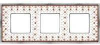 Рамка 3-пост фарфор Fede New Belle Epoque porcelain FD01473MACB