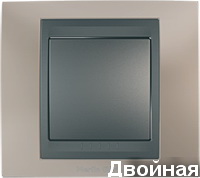 Рамка 2-пост горизонт.металл Оникс Schneider Unica MGU66.004.296