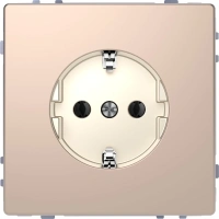 Розетка Merten D-Life 16А с заземляющим контактом, без шторок Schneider Electric MTN2301-6051 шампань