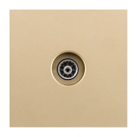 Накладка розетки SAT, Золотой бархат Brionilux серия Z (ZGN021GD)