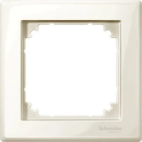 Одноместная рамка слоновая кость M Smart Merten MTN478144 Schneider Electric