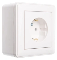 Коробка для наружного монтажа Systeme Electric W59, 1-местная с рамкой, БЕЛЫЙ KP-152-18