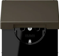 Розетка с крышкой Jung ombre naturelle 31 LC1520KIKL32140