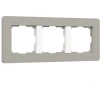 Рамка 3-постовая Werkel Split дымчатый-белый, soft-touch W0033067