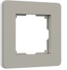 Рамка 1-постовая Werkel Split дымчатый-белый, soft-touch W0013067