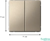 GAL000517 Systeme Electric Schneider Electric ArtGallery цвет шампань