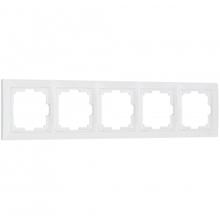 Рамка из пластика на 5 постов Snabb Basic белый Werkel Snabb basic белый W0052001