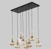 Подвесной светильник со стеклянными плафонами TK Lighting 11045 Sophia Cognac