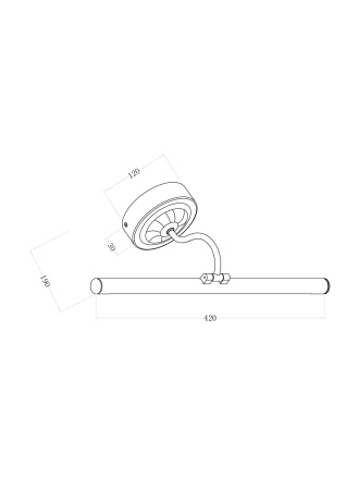Бра Maytoni Oculus MIR014WL-L9G3K