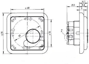 Терморегулятор EBERLE FRe 525 22 (CN488)