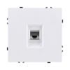 Розетка телефонная RJ11, белый матовый Kollinger Eclipse EC-019WH
