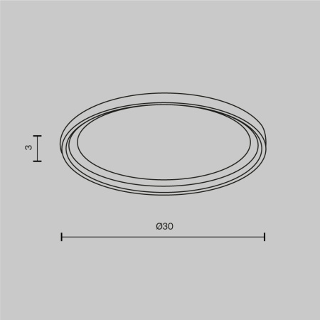 Кольцо для встраиваемого светильника Maytoni Accessories DLA110-B