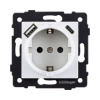 Розетка штепсельная SCHUKO 16A/250 В с USB A+C 20W, белый Kollinger REA-004WH для Aspekt, Eleganz, Reflex