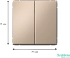 GAL001265 Systeme Electric Schneider Electric ArtGallery цвет песочный