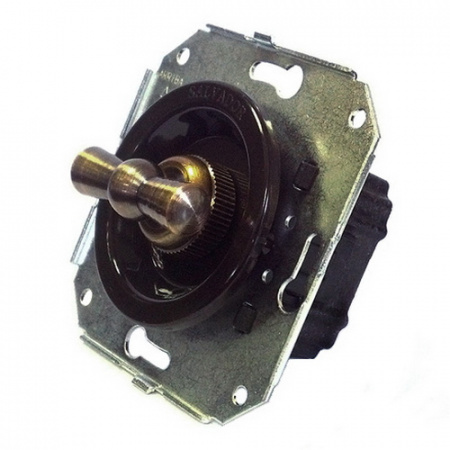 Выключатель перекрестный для внутреннего монтажа  Salvador коричневый CL31BR