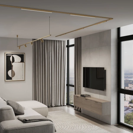 Brass Line Трековый светильник 10W 4000K латунь Elektrostandard 85528/01