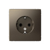 Розетка с заземлением Systeme Electric ArtGallery, 16А, мокко  GAL000643