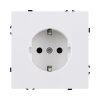 Розетка штепсельная SCHUKO 16A/250 В, белый матовый Kollinger Eclipse EC-014WH