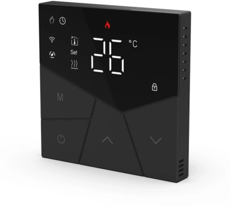 Терморегулятор Warmshtein Line Wi-Fi черный (CN2660)