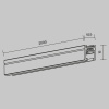 Шинопровод магнитный накладной/подвесной Maytoni Levity Busbar trunkings TRX184-112B-1