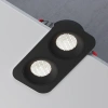 Светильник встраиваемый светодиодный с антибликовой решеткой Tetro 20W 4000K черный IP44 Elektrostandard 15277/LED