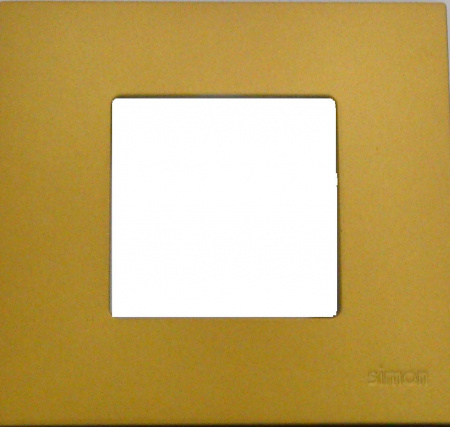 Рамка-декор 4-пост (матовая) Желтый Simon 27 белый 2700640-030 | 2700647-081