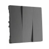 Выключатель 3-клав графит рифленый Werkel W1130001 + W1139004