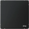 Одноклавишный проходной выключатель IP44 Systeme Electric ArtGallery 10АХ, карбон GAL441061