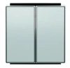 Выключатель 2-клав. алюминий ABB Sky Niessen 2CLA811100A1001|2CLA851100A1301